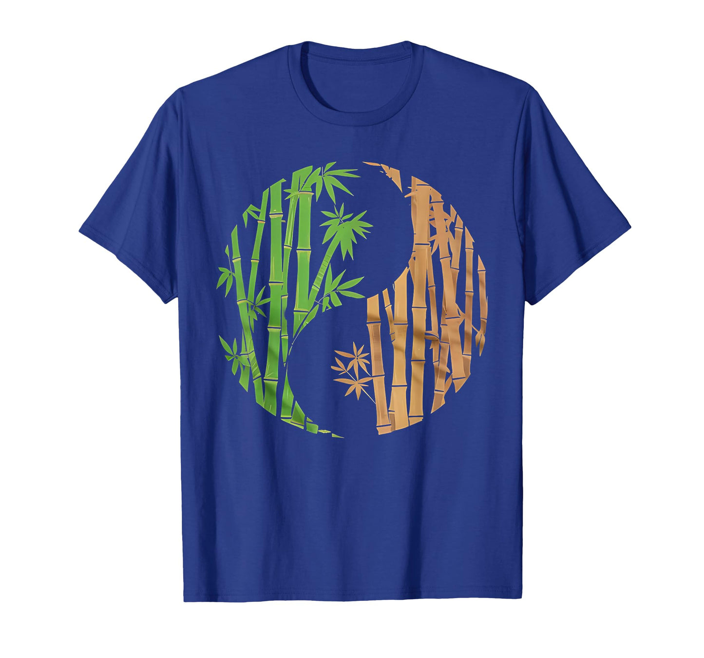 Yin Yang Bamboo Harmony Zen Symbol Yoga Graphic Women Men T-Shirt