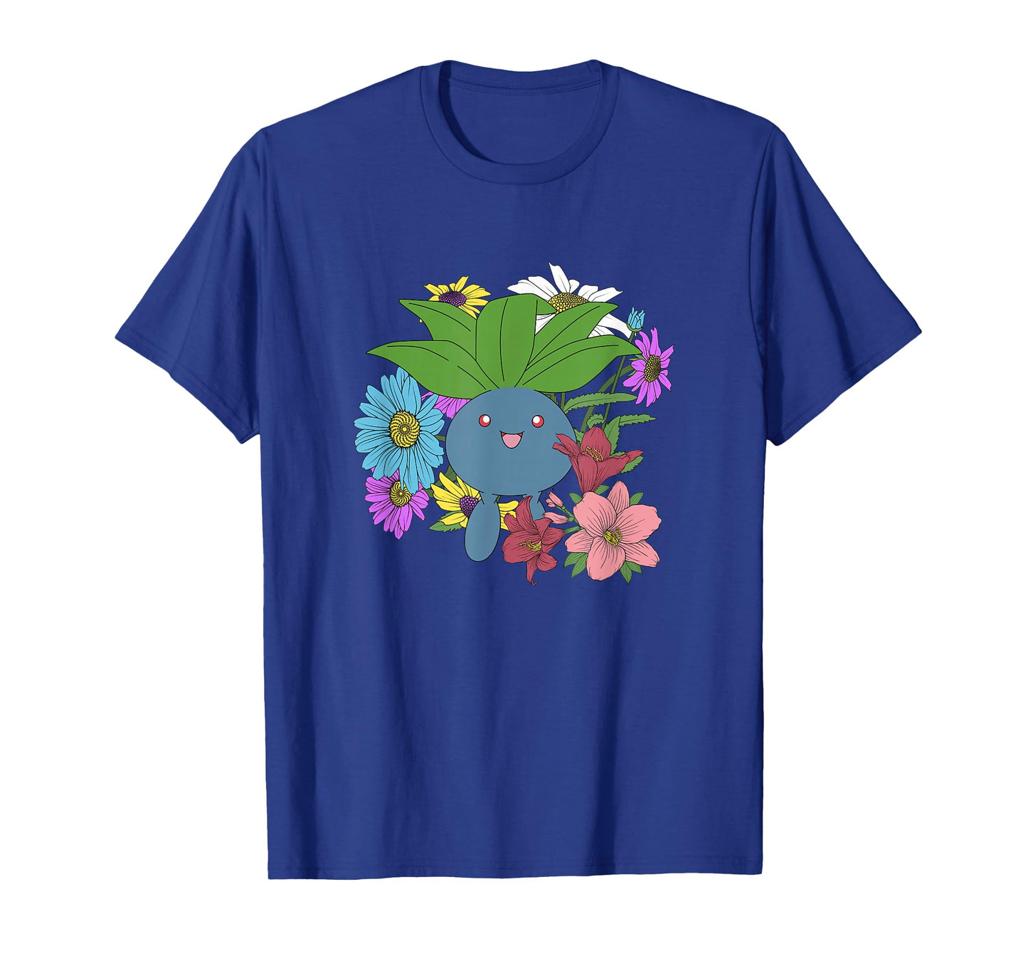 Pokémon Cute Oddish Among The Flowers Portrait T-Shirt