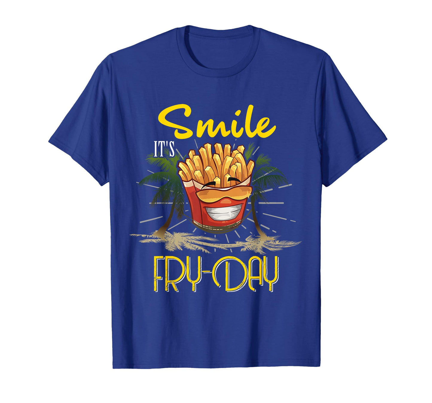 Funny Smile It's Fry-Day Kids Men Women Friday Fun Humor T-Shirt