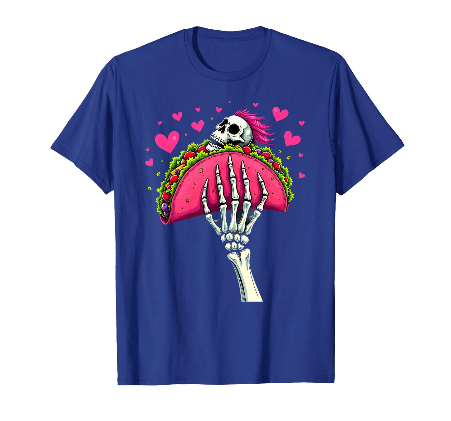 Creepy Skeleton Hand Holding A Taco Halloween T-Shirt