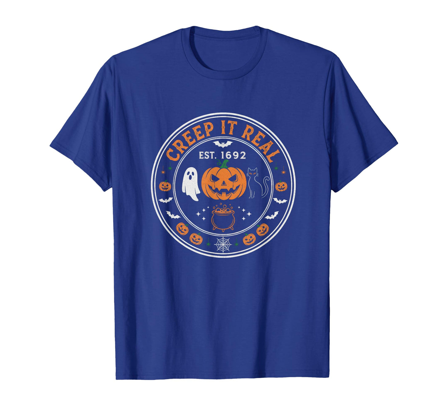 Creep It Real Est 1692 Funny Halloween Trick or Treat T-Shirt