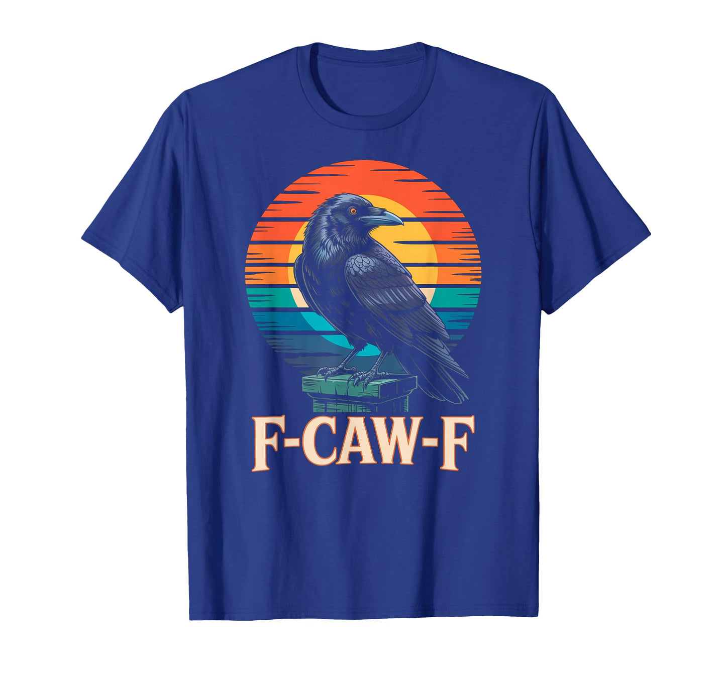 F-Caw-F Funny Black Bird Moon Gothic Adult Humor T-Shirt
