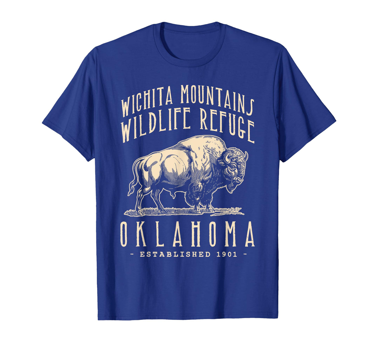 WICHITA MOUNTAINS, OKLAHOMA. BISON DESIGN T-Shirt