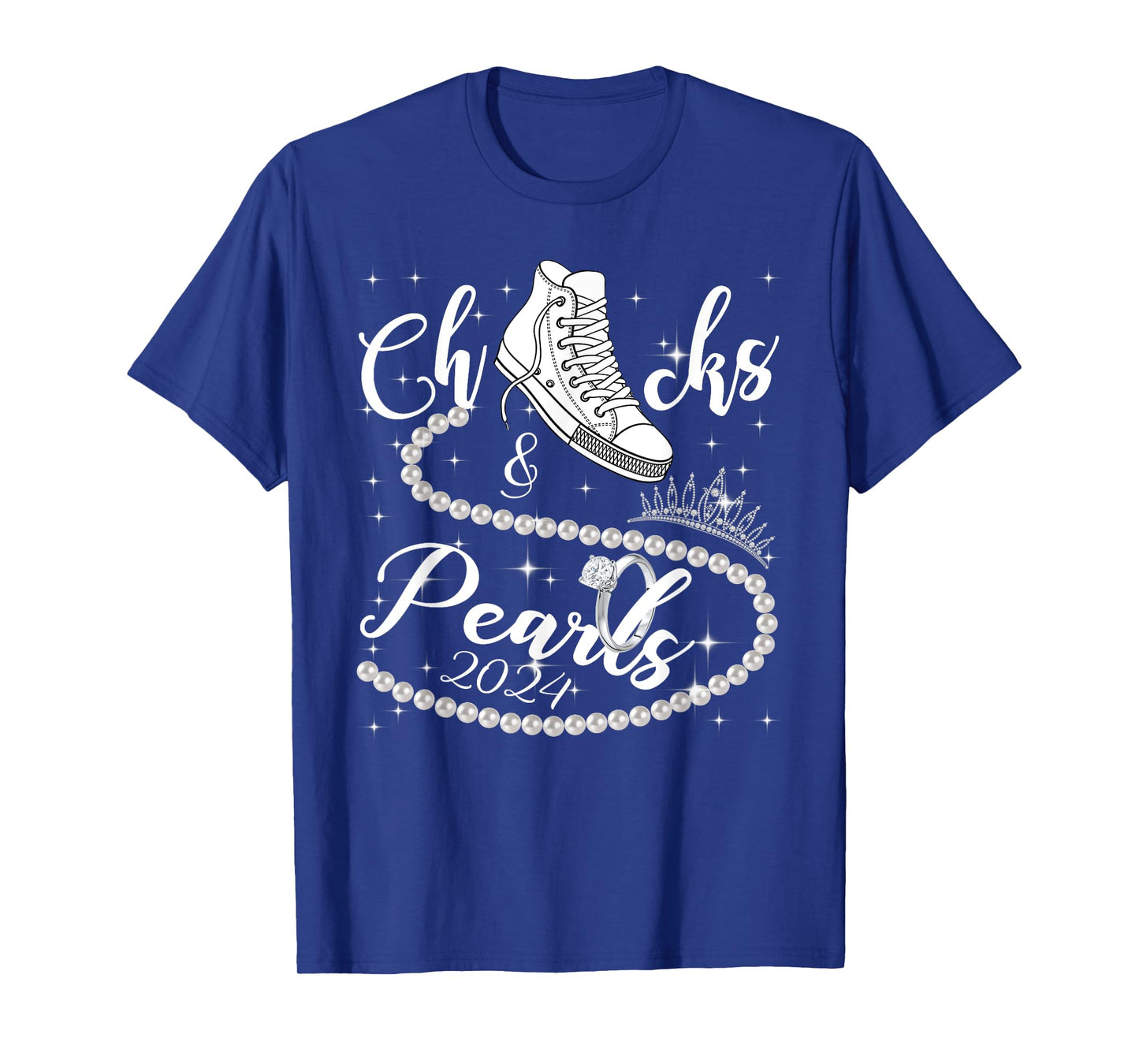Chucks And Pearls 2024 Kamala Harris 2024 Vote For President T-Shirt