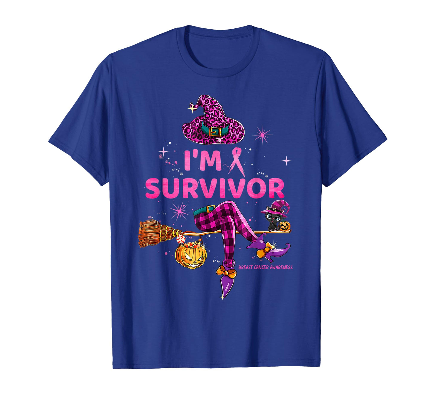 In October I Survived We Wear Pink Breast Cancer T-Shirt