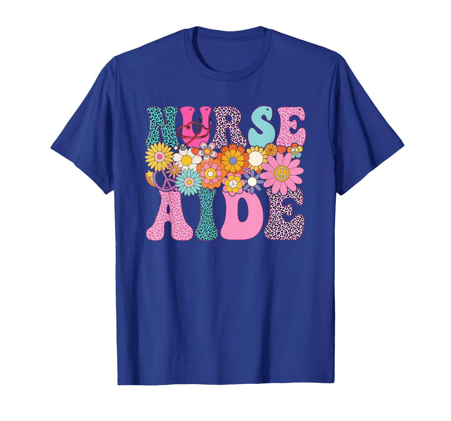 Nurse Aide Week Groovy Leopard Appreciation Day For Women T-Shirt