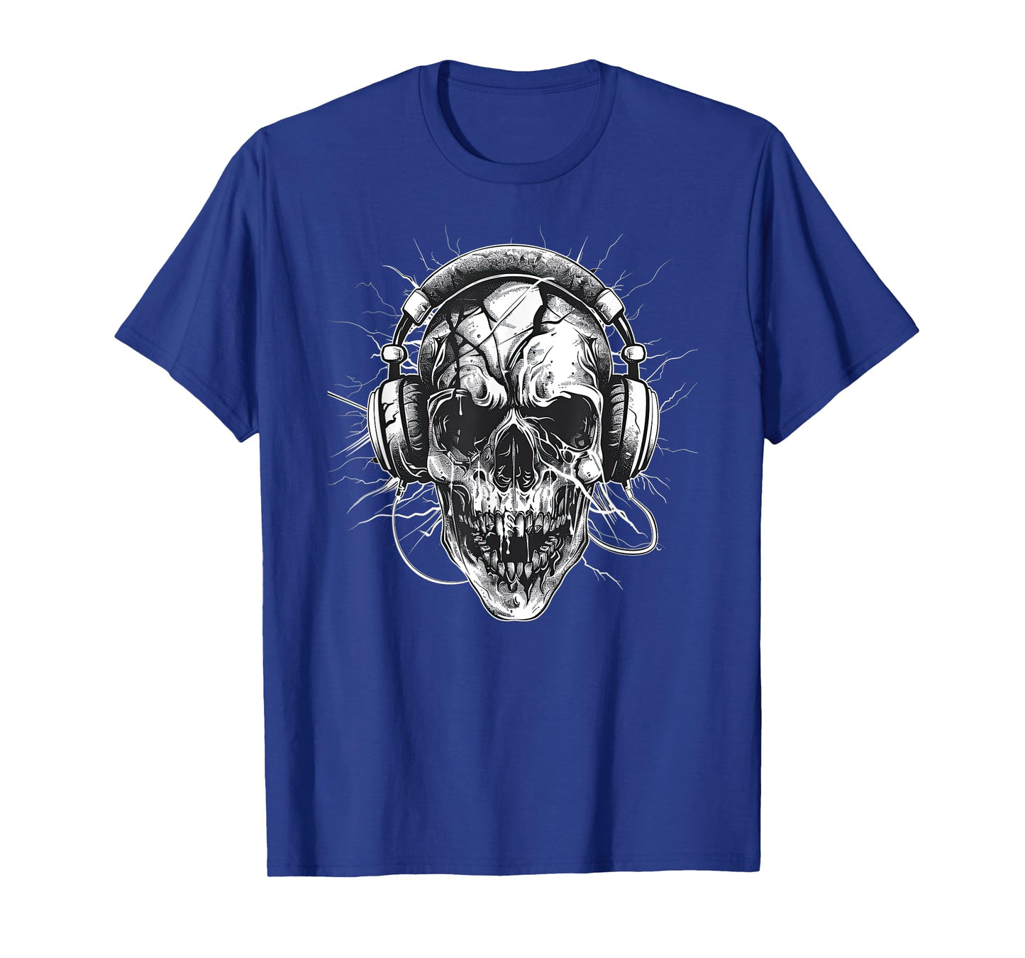 Skull with Headphones Music T-Shirt