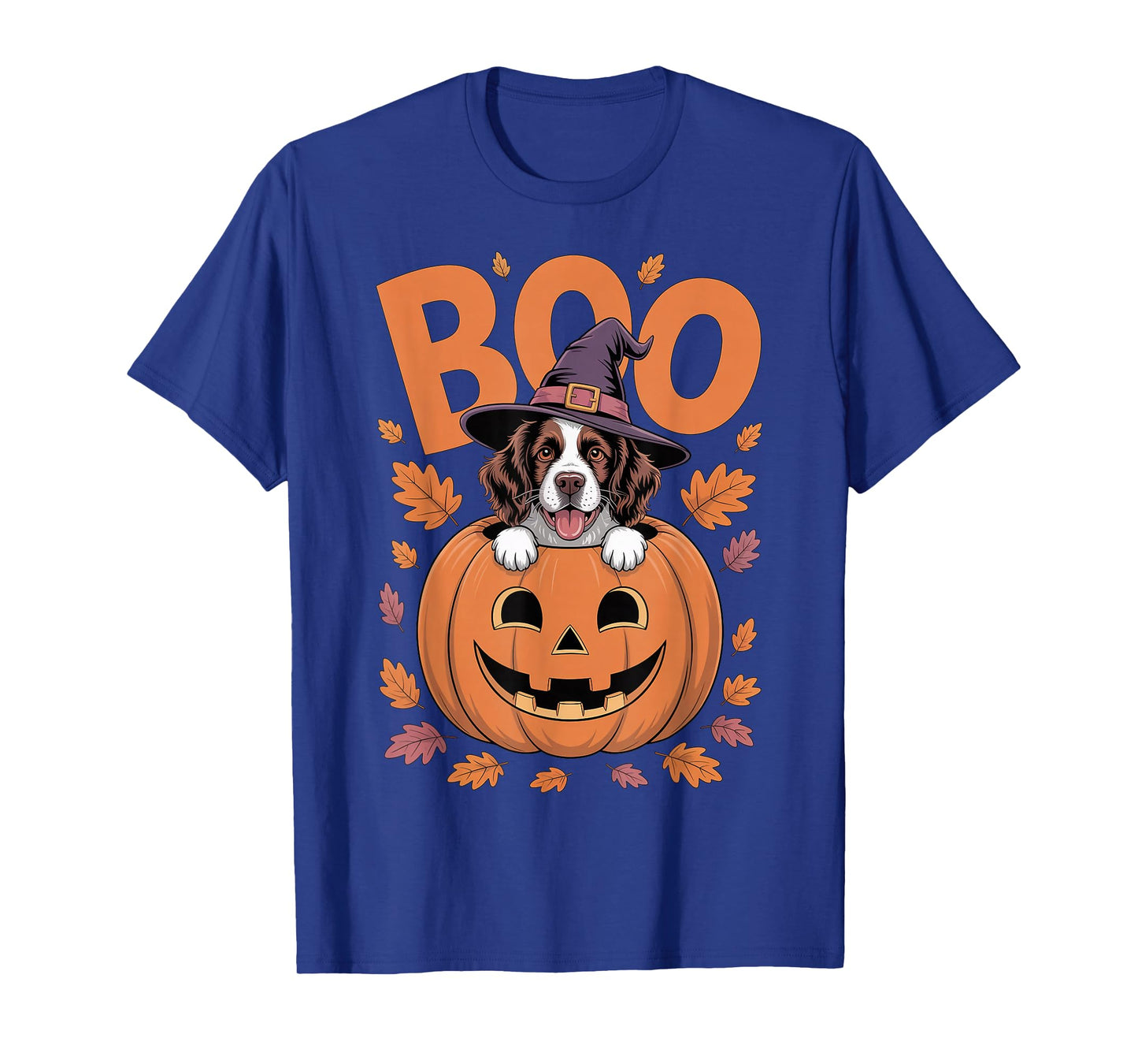 Springer Costume Pumpkin Halloween English Springer Spaniel T-Shirt