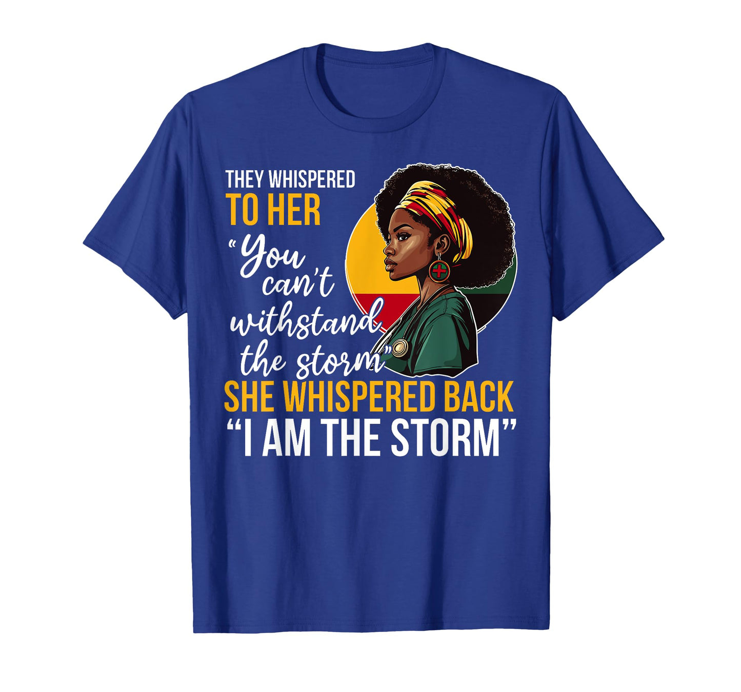 Black History Nursing Nurse Proud African American Ladies T-Shirt