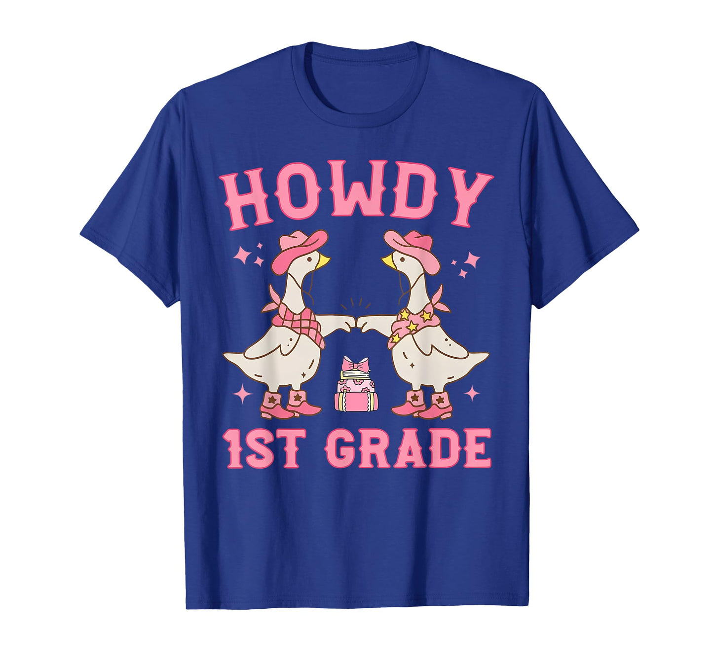 Howdy 1st Grade Silly Goose Back to School Western Teacher T-Shirt