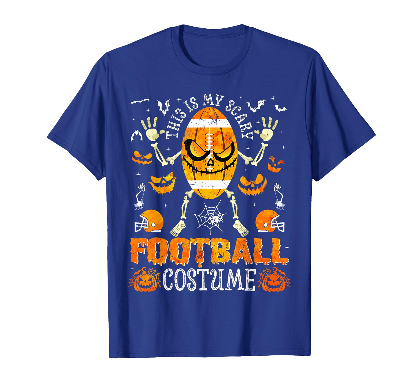 This is My Scary Football Costume Halloween Skeleton Lover T-Shirt