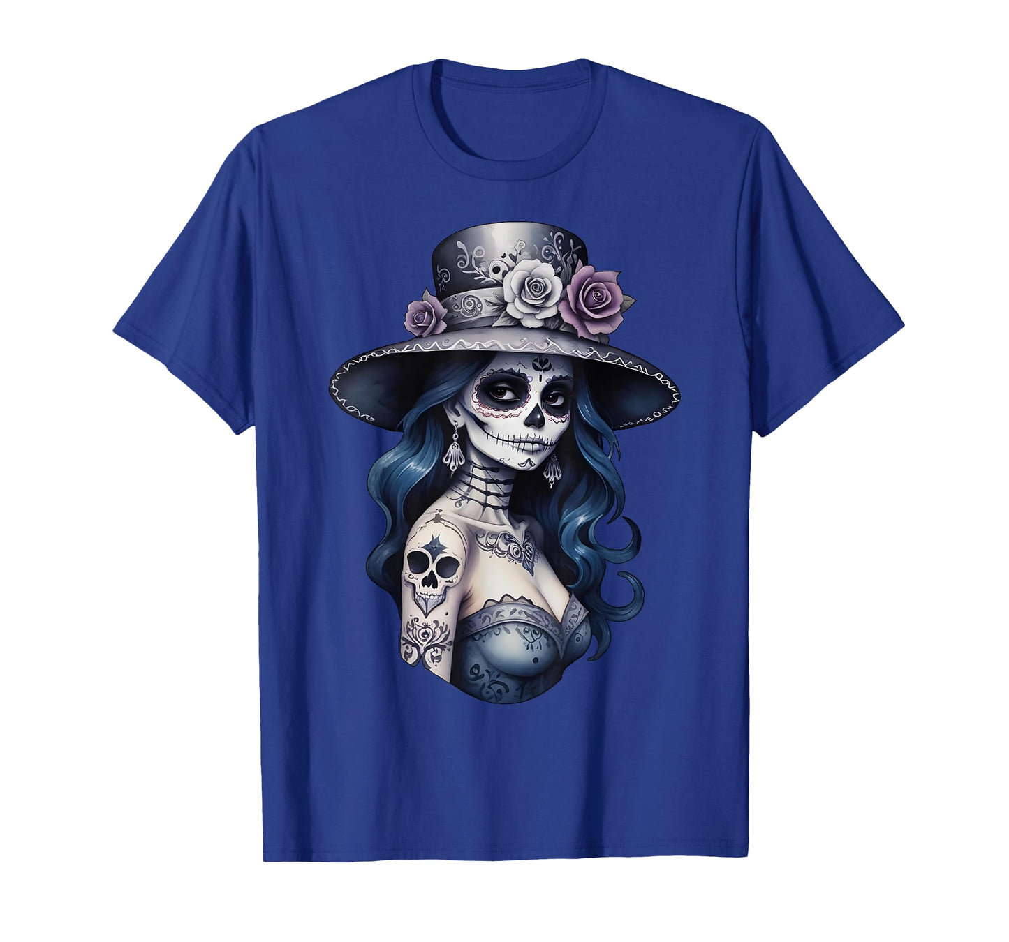 Dia de Los mutertos - Calavera La Catrina Portrait 5 T-Shirt