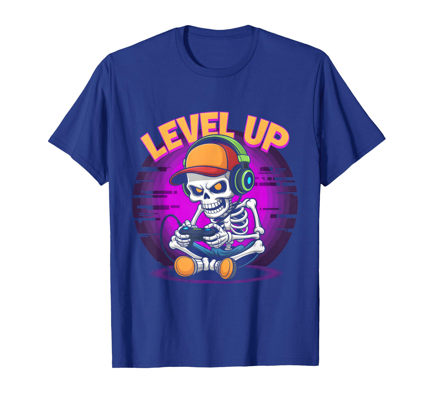 Halloween Skeleton Gamer Video Gaming Funny Gaming Skeleton T-Shirt