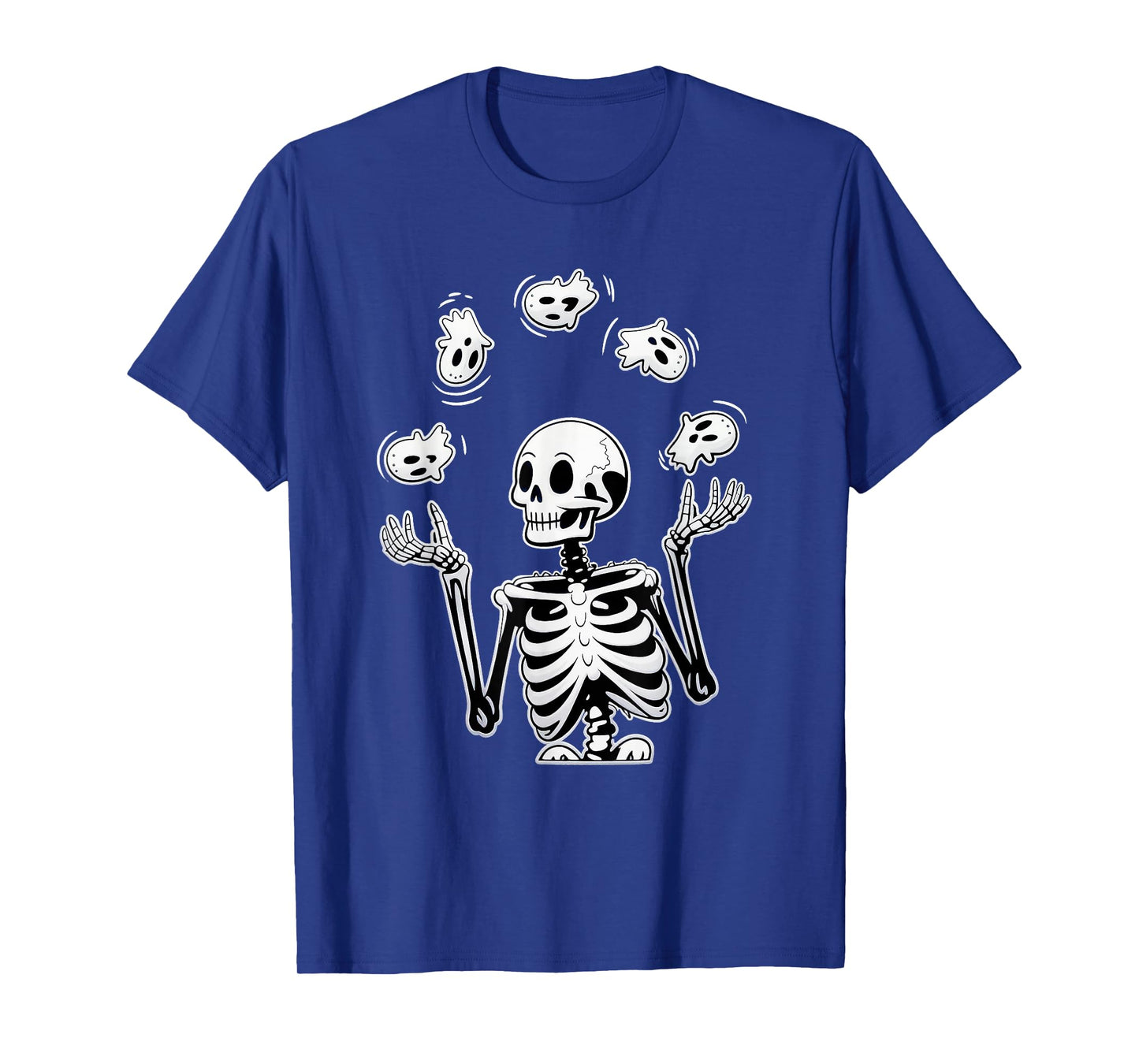 Skeleton Juggling Ghosts Funny Halloween Costume T-Shirt