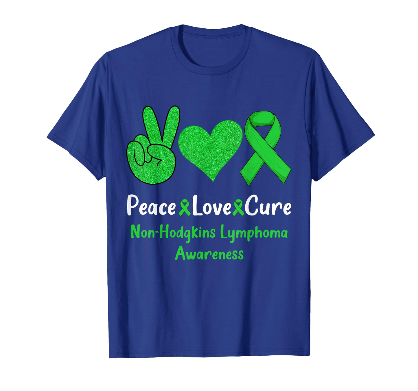 Peace Love Cure Non-Hodgkins Lymphoma Cancer Awareness Cute T-Shirt