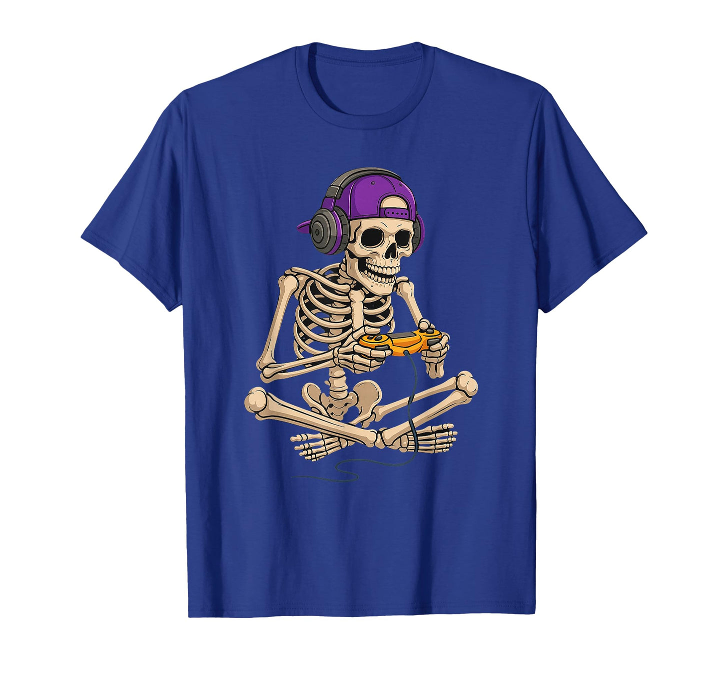 Skeleton Video Game Halloween Gaming Gamer Boys Men Kids T-Shirt