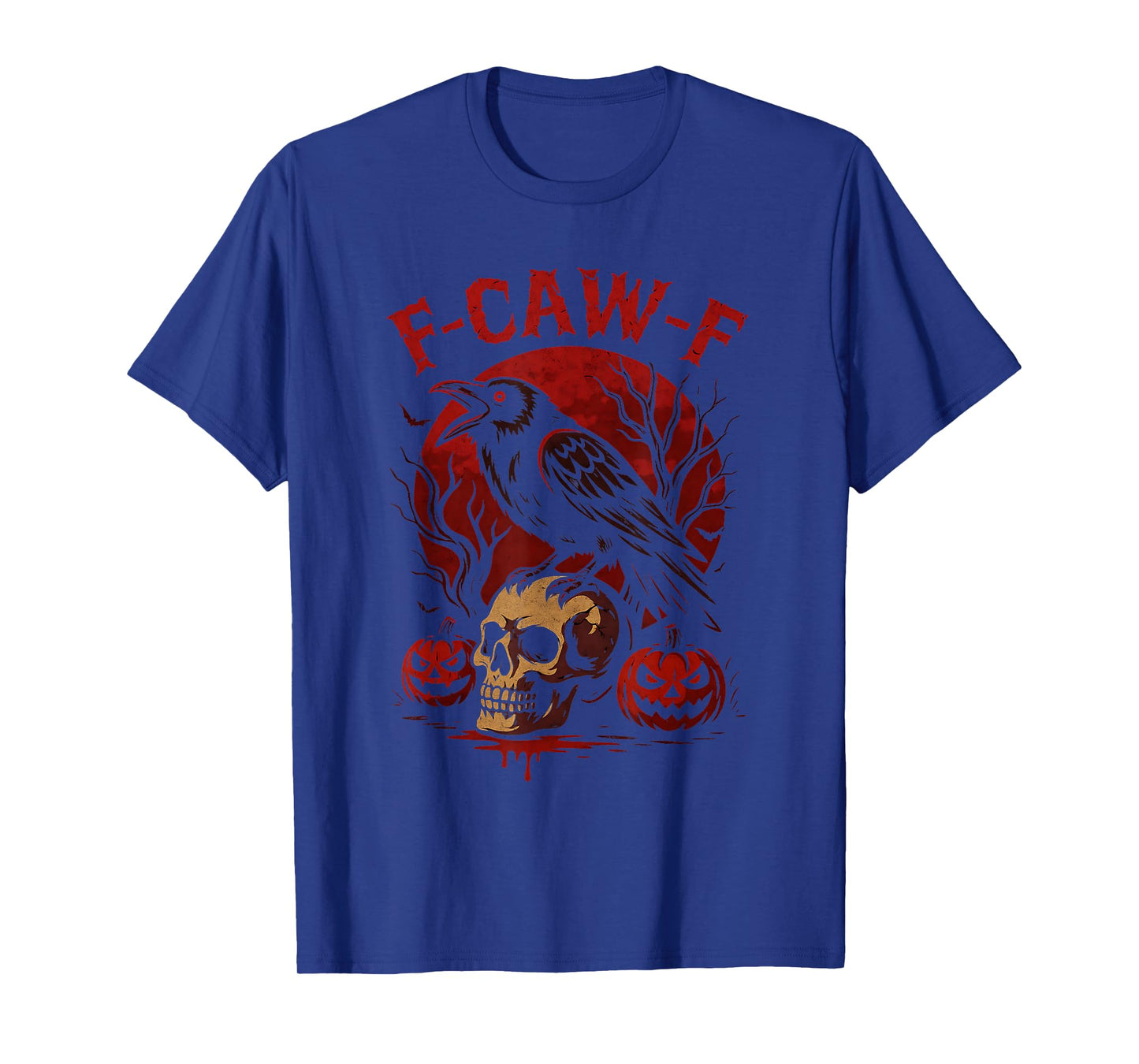 Halloween f caw f Black Bird f-caw-f Crow Women Men T-Shirt