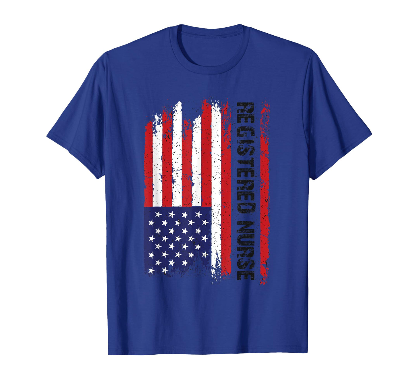 Vintage USA RN Registered Nurse American Flag Patriotic Women Men T-Shirt
