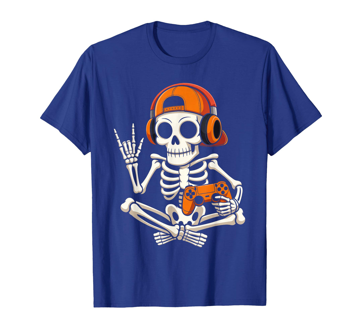Halloween Shirts Cool Teen Boy Skeleton Gaming Men Halloween T-Shirt