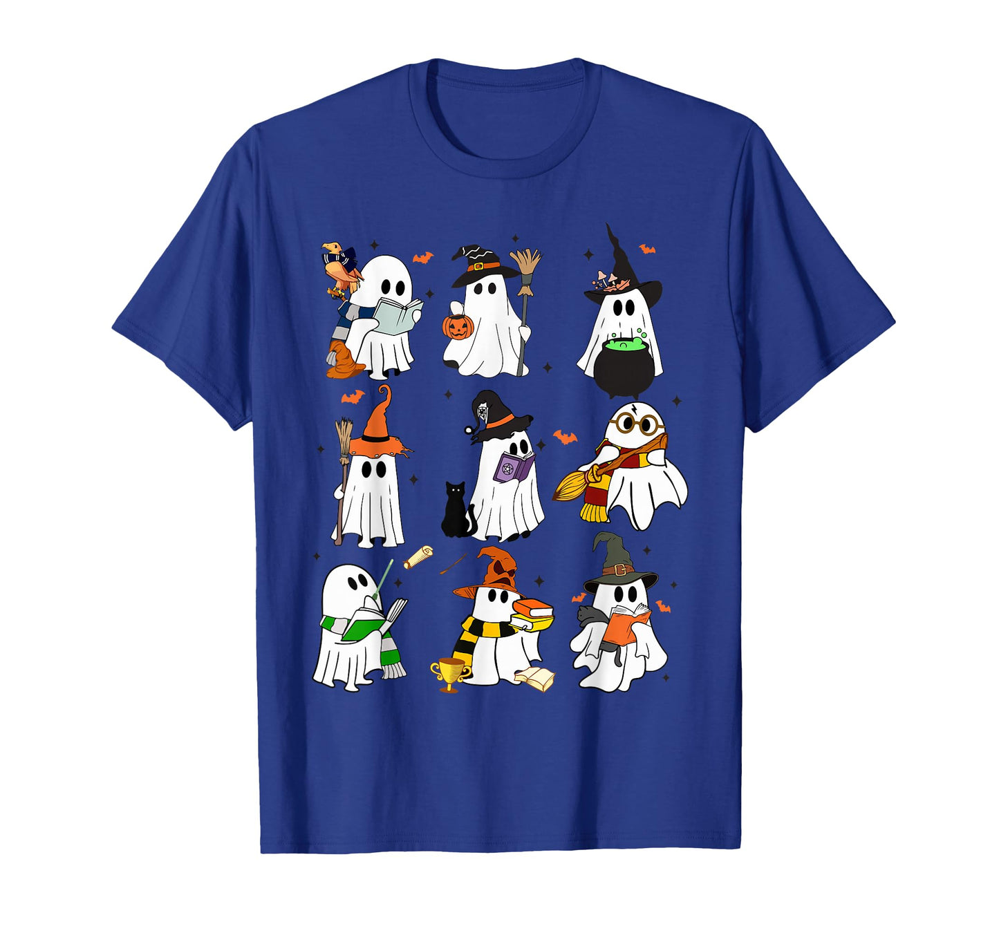 Cute Witch Ghost Funny Halloween Outfit Men Women Boy Girl T-Shirt