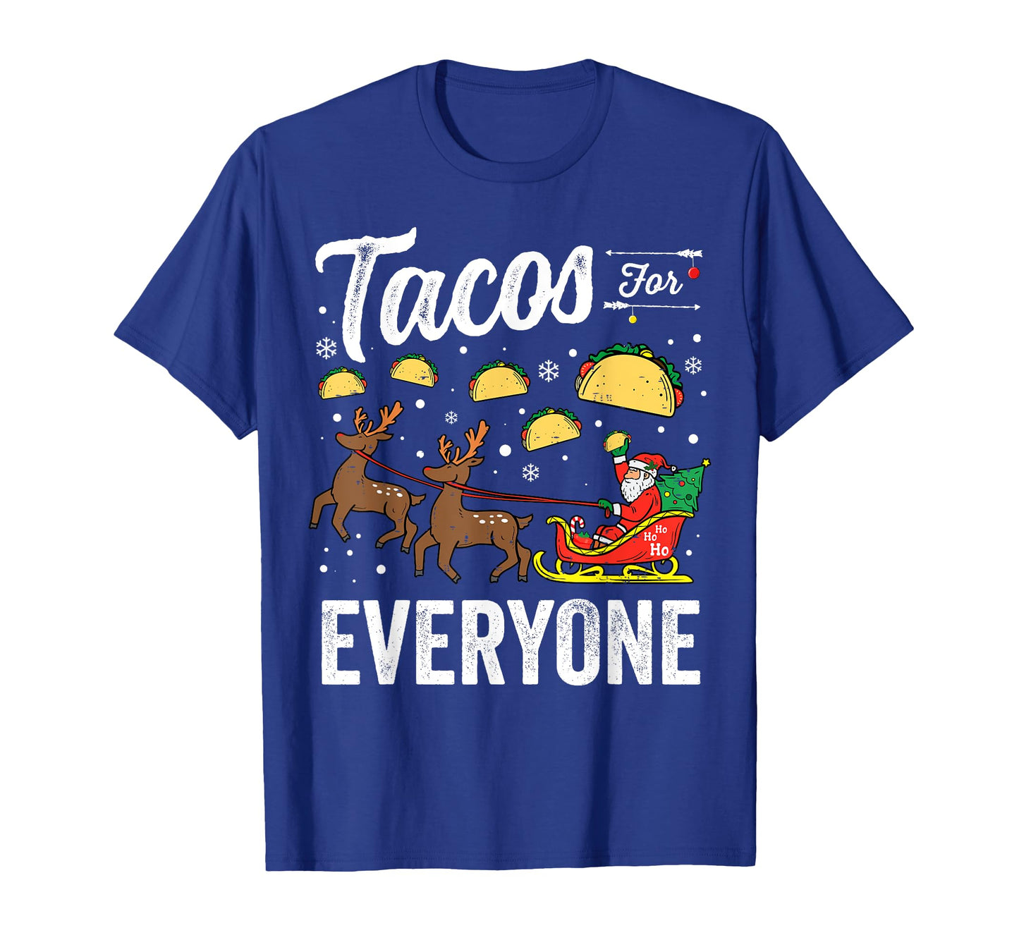 Tacos for everyone Christmas Taco Funny Xmas Santa Family T-Shirt