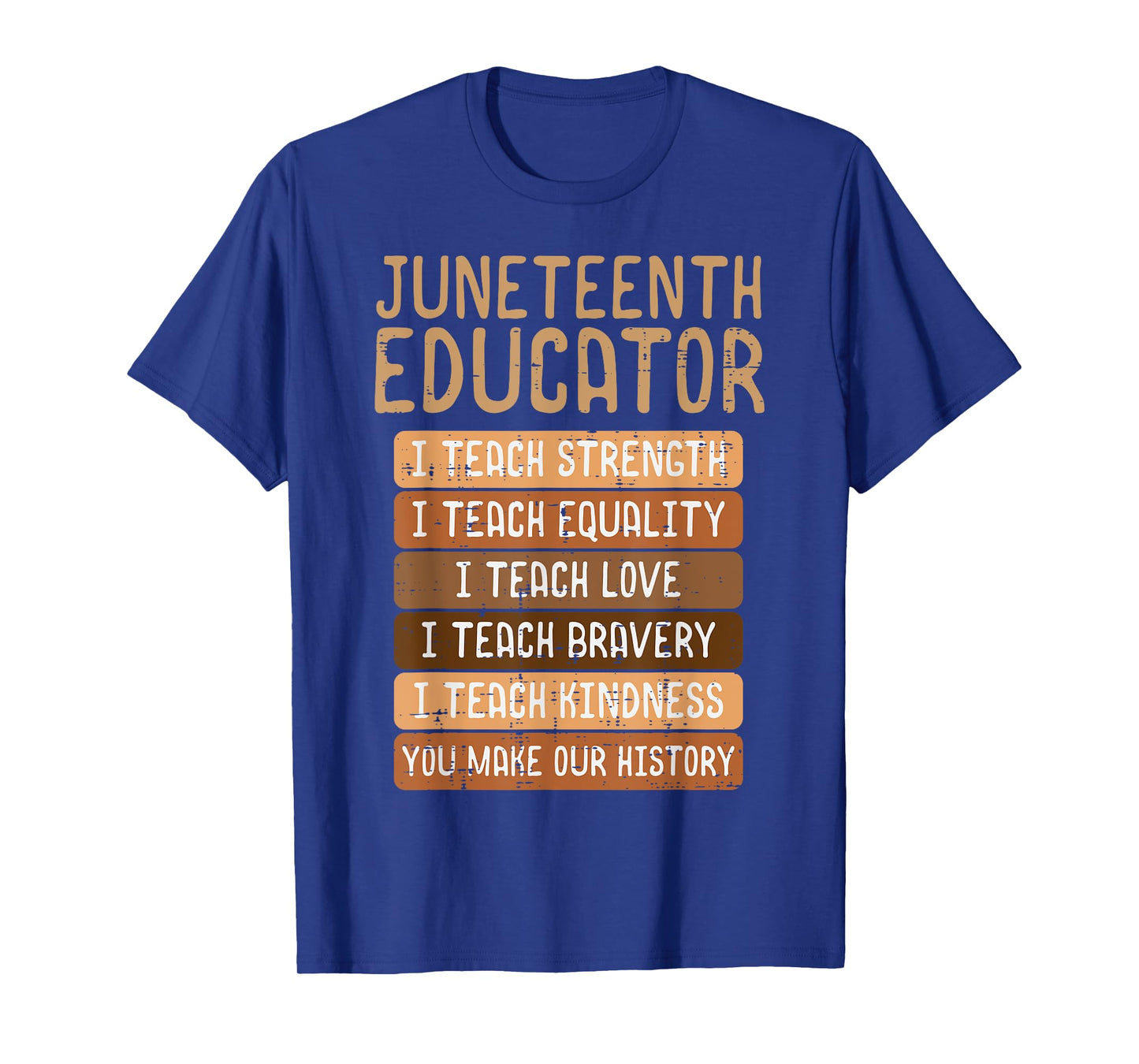 Juneteenth Educator Teach Strength Melanin Teacher Men Women T-Shirt