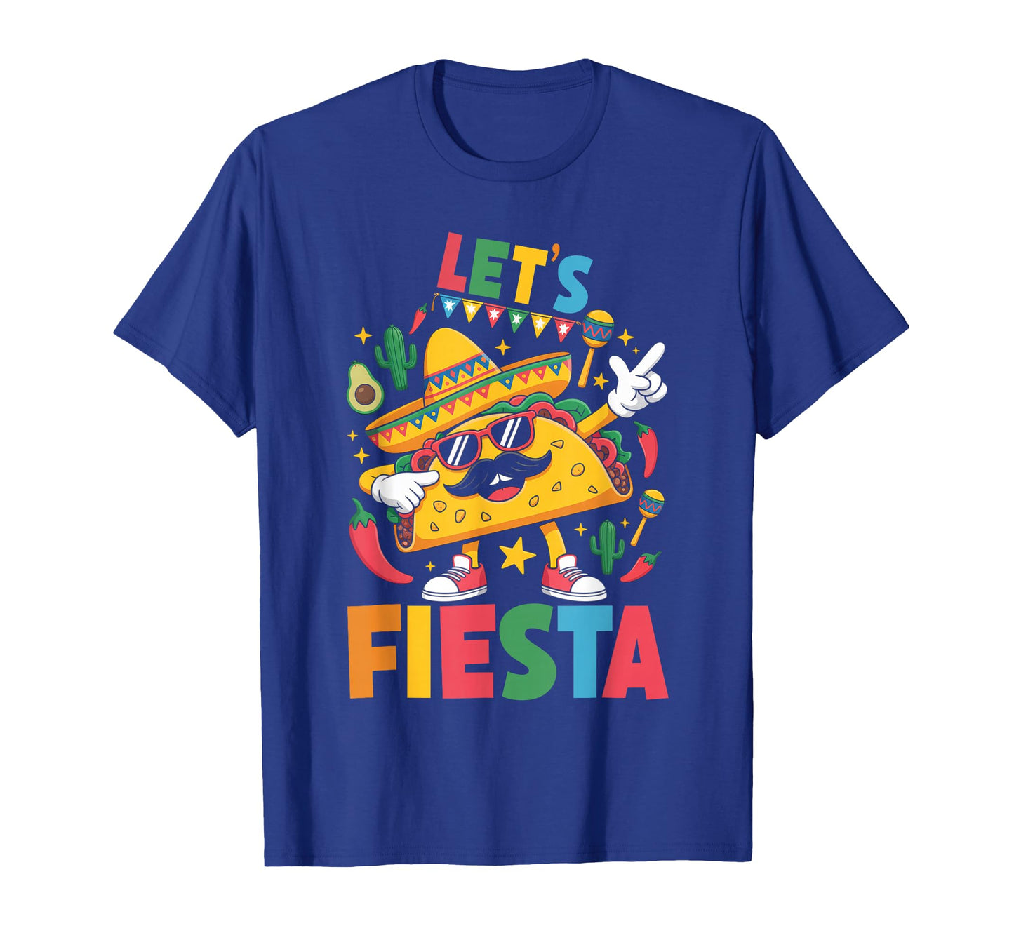 Let's Fiesta Dabbing Taco Cinco De Mayo Mexican Dab Latino T-Shirt