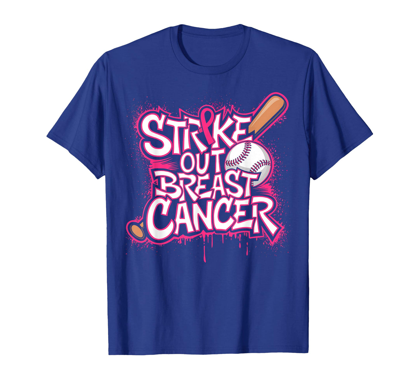 Strike Out Breast Cancer Baseball Warrior T-Shirt