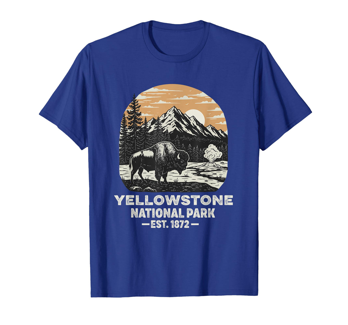 Yellowstone National Park Bison Souvenir Men Women Kids T-Shirt