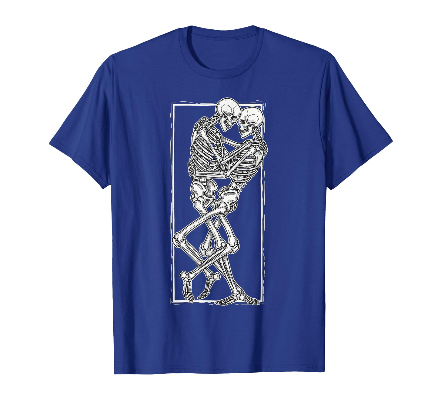 Romantic Skeleton Couple Halloween Gothic Love T-Shirt