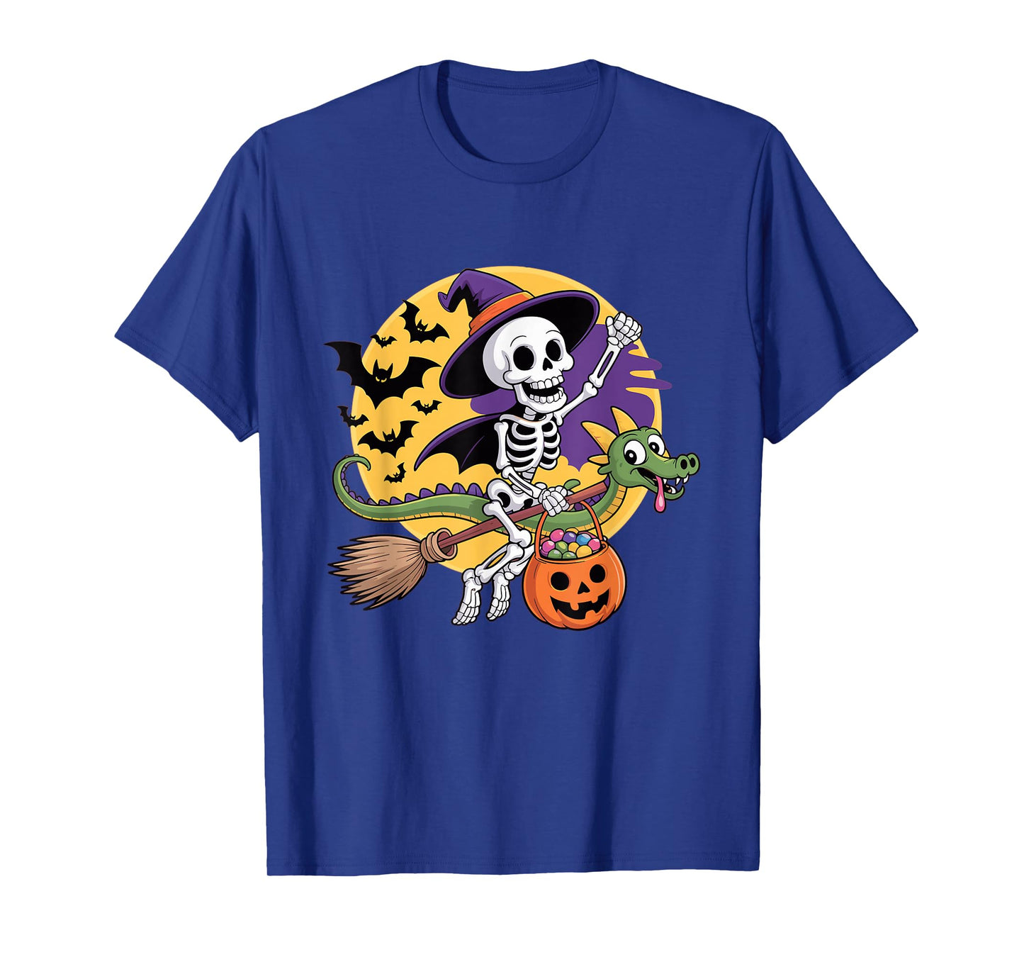 Halloween Toddler Boy Skeleton Dinosaur Funny Halloween T-Shirt