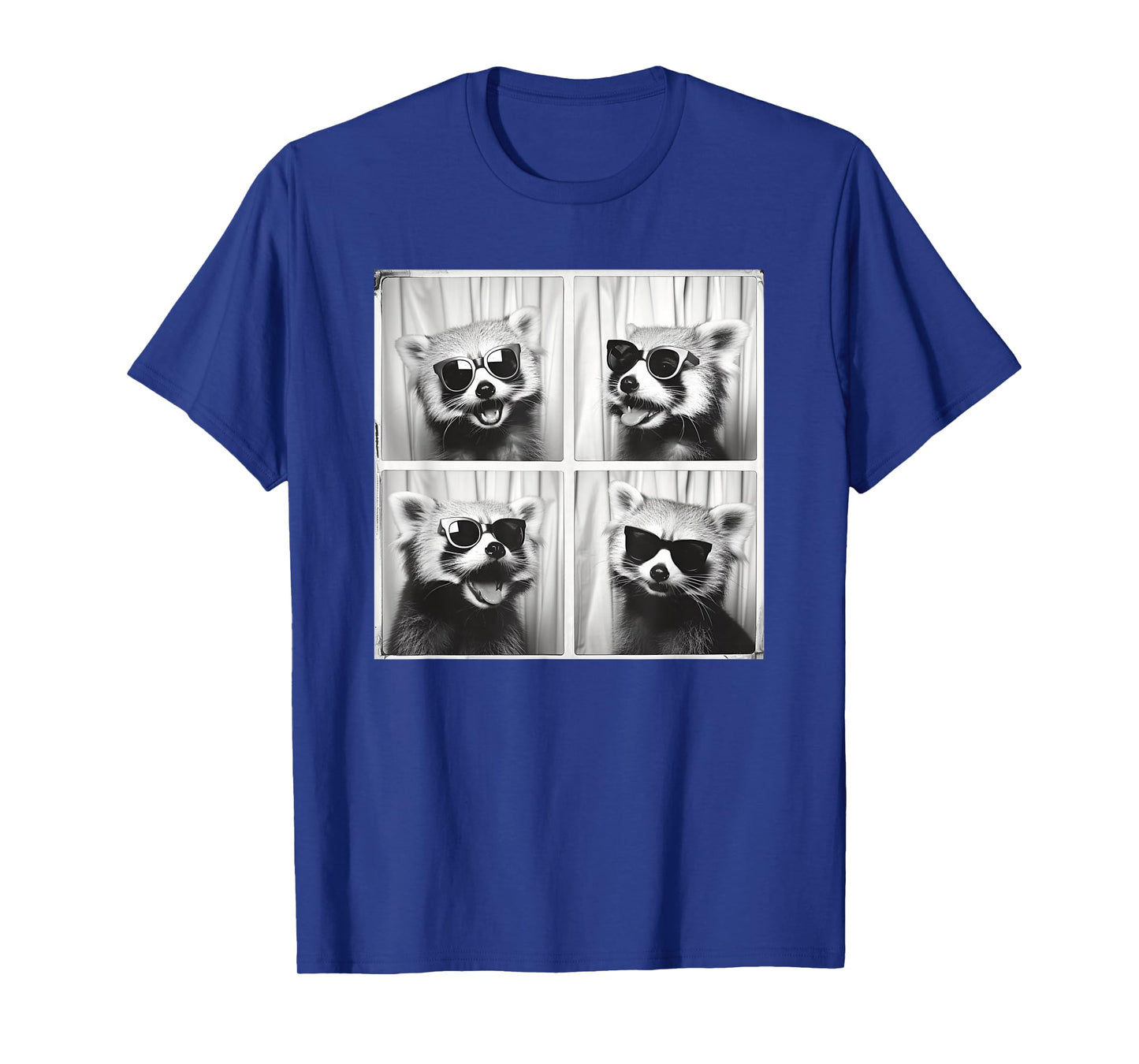 Red Panda With Sunglasses Retro Nature Zoo Animal Photobooth T-Shirt