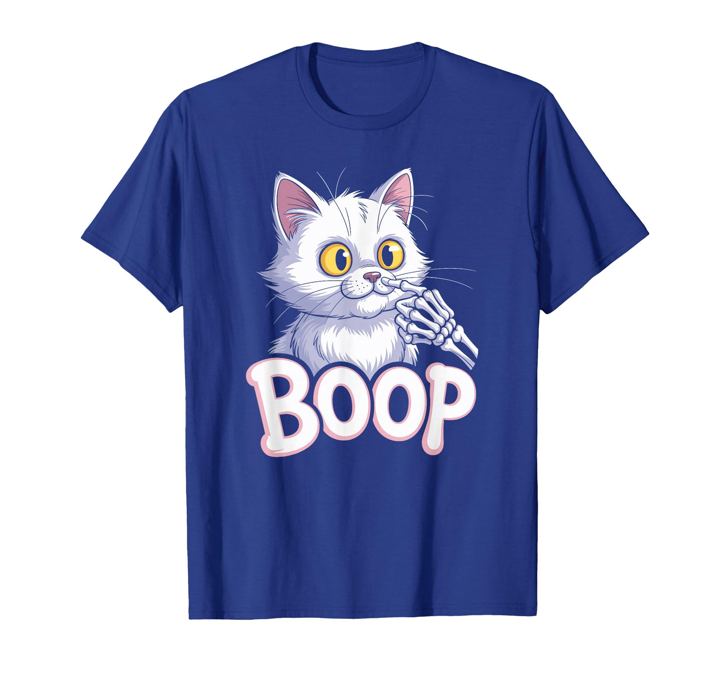 Skeleton Hand Boop Cat for Cat Moms and Dads T-Shirt