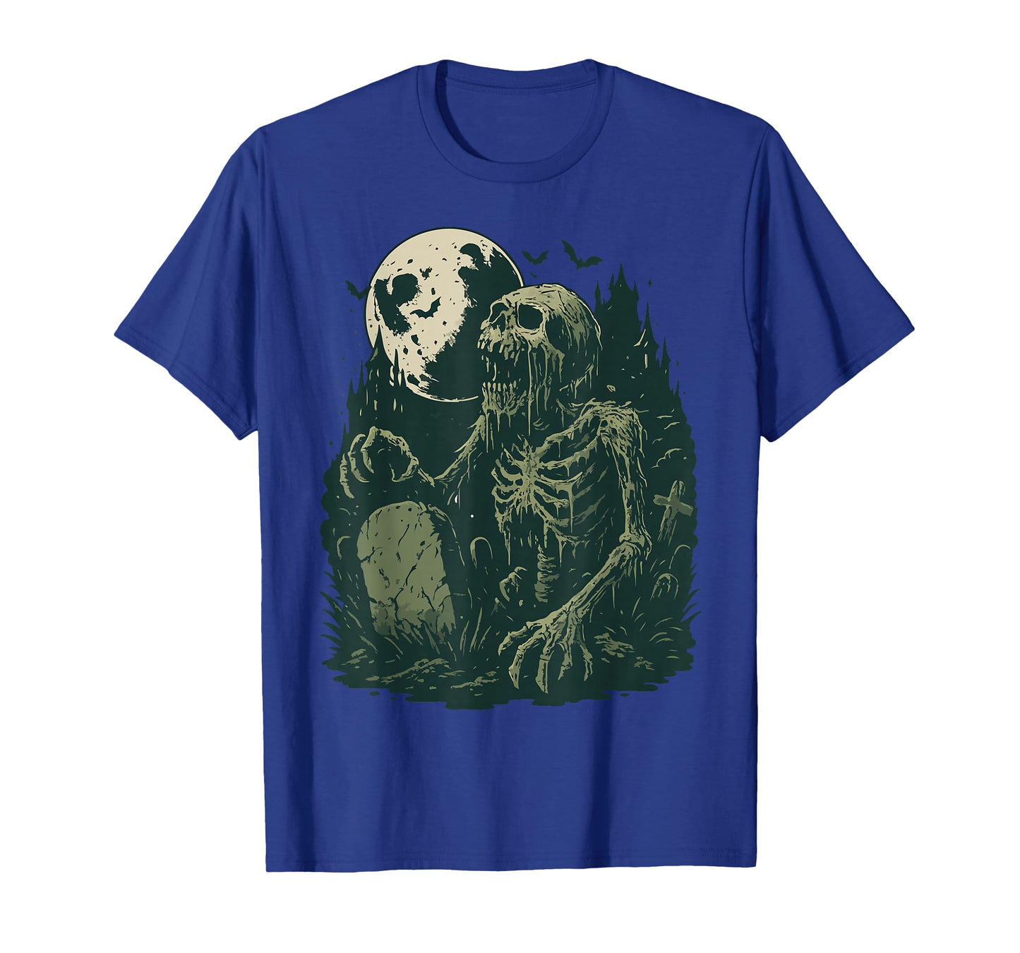 Zombie Skeleton Graveyard Undead Horror Goth Aesthetic T-Shirt