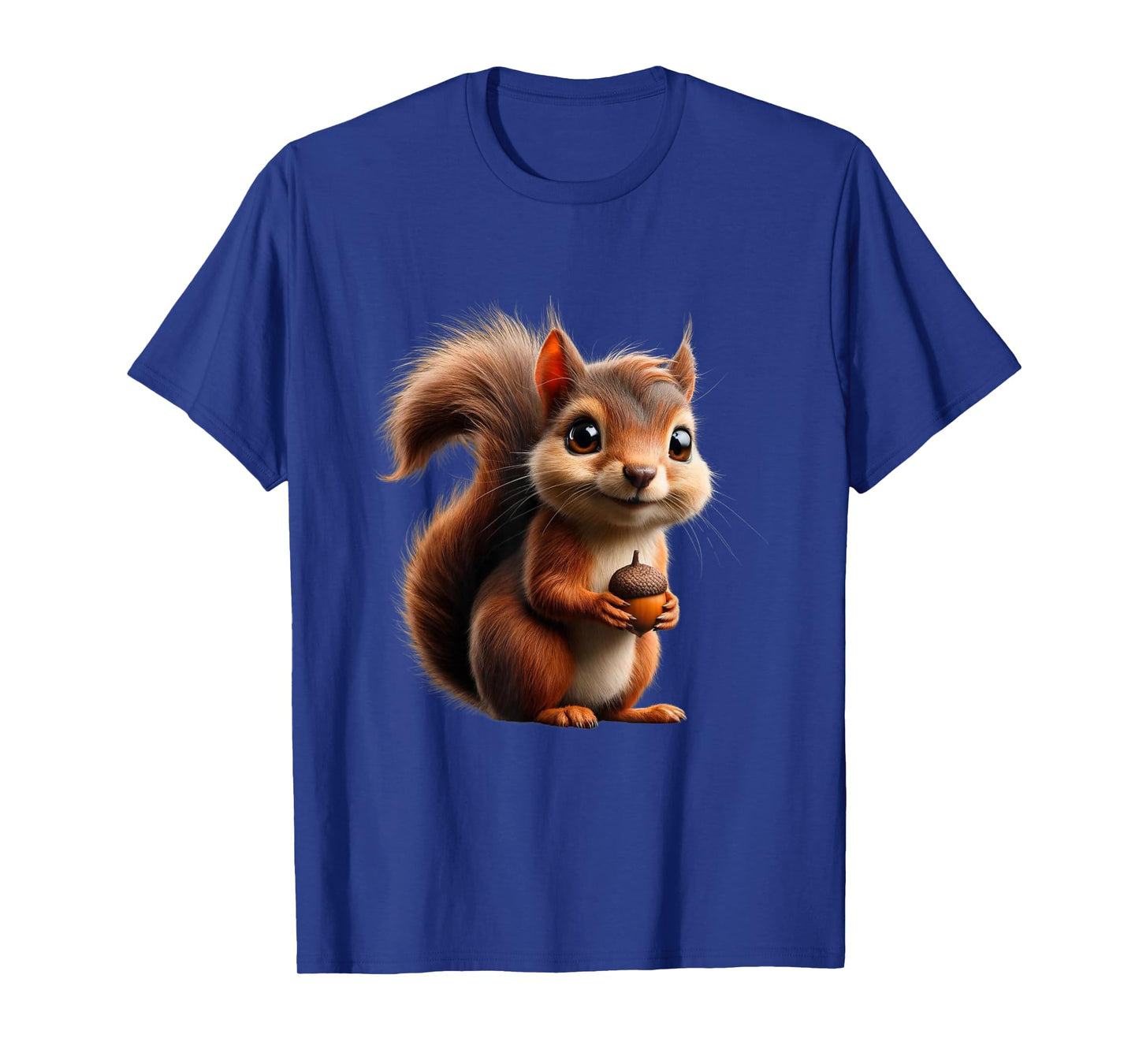 Cute Squirrel Holding Acorn - Squirrel Lover T-Shirt
