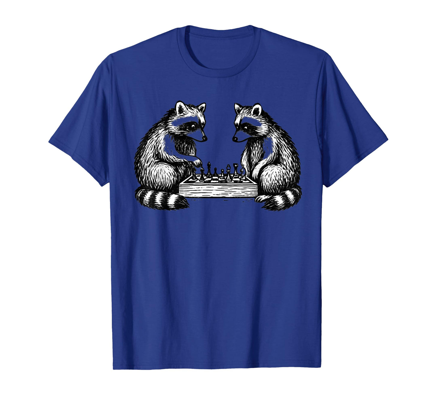 Funny Raccoon Chess Graphic T-Shirt