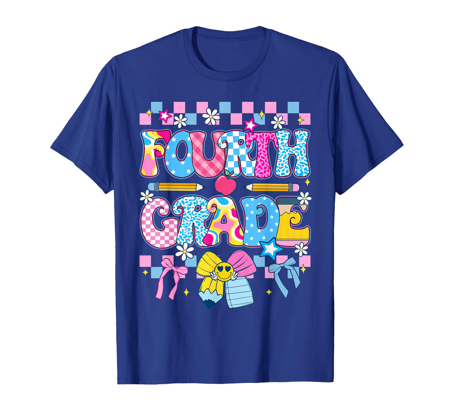 4th Grade For Boys Girls Teacher Fourth Grade Back to School T-Shirt