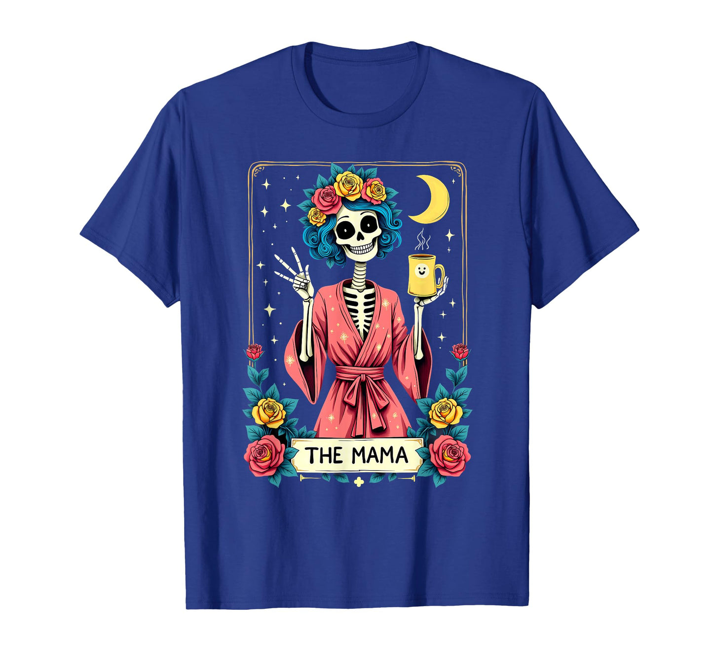 Gothic Tarot Card The Mama Skeleton Halloween T-Shirt