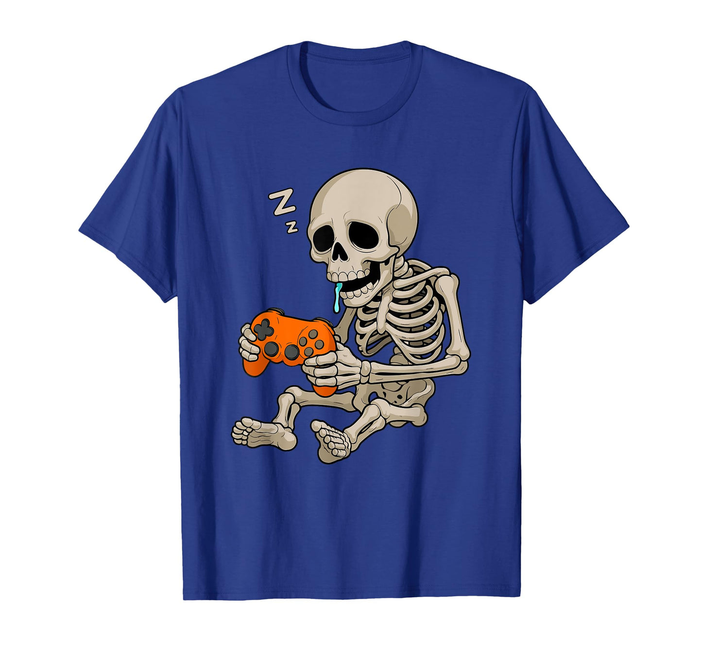 Halloween Skeleton Gamer Video Gaming Funny Skeleton Gaming T-Shirt
