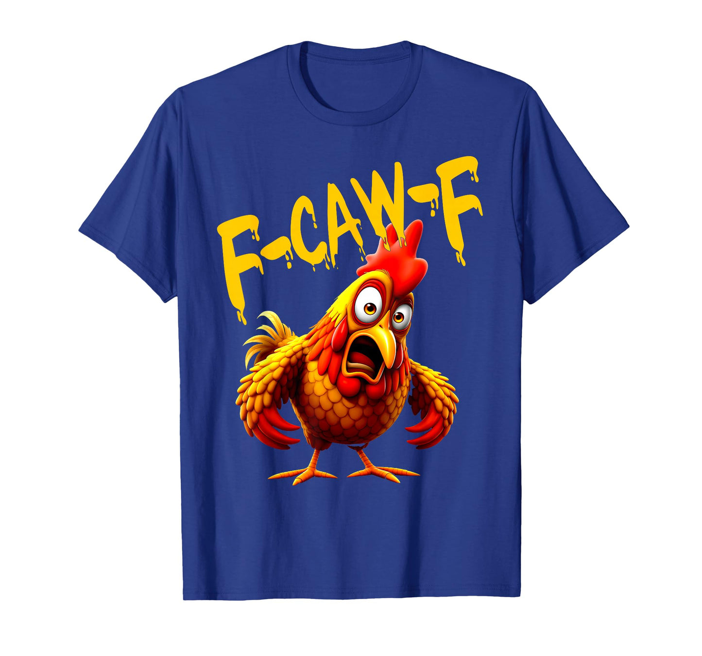f-caw-f Funny Cow Chicken Vintage T-Shirt