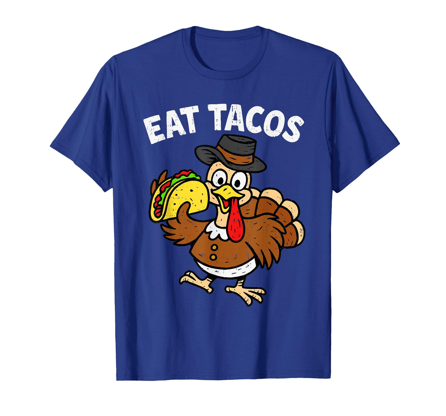 Funny Turkey Eat Tacos Mexican Thanksgiving Family Costume T-Shirt