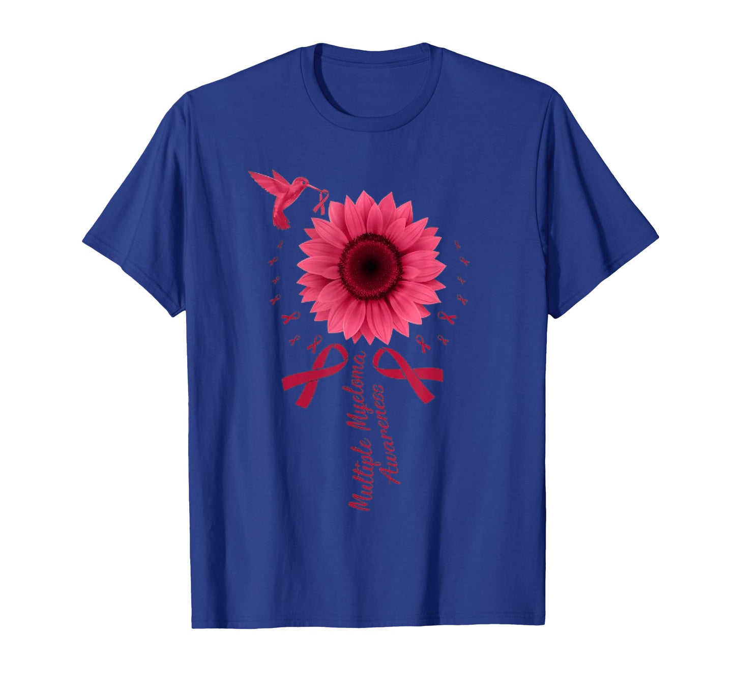 Sunflower Ribbon Multiple Myeloma Cancer Awareness T-Shirt