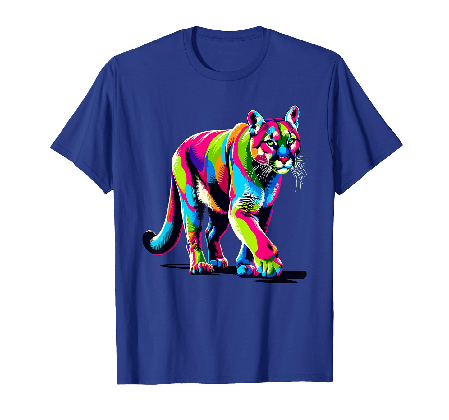 Colorful Pop Art Cougars Cougar Mountain Lion Puma T-Shirt