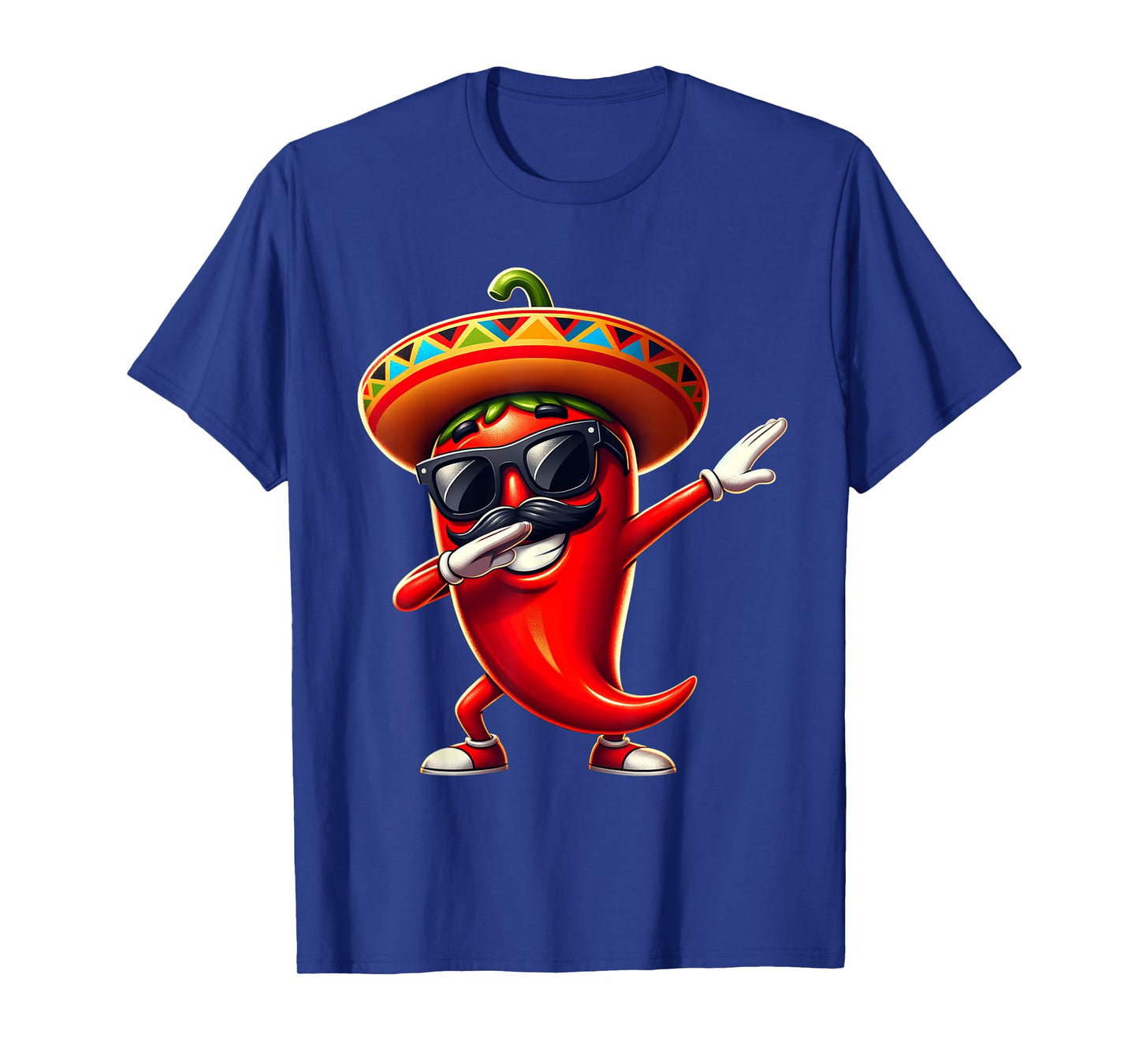 Dabbing Chili Cinco de Mayo Mexican Food For Men Women Kids T-Shirt