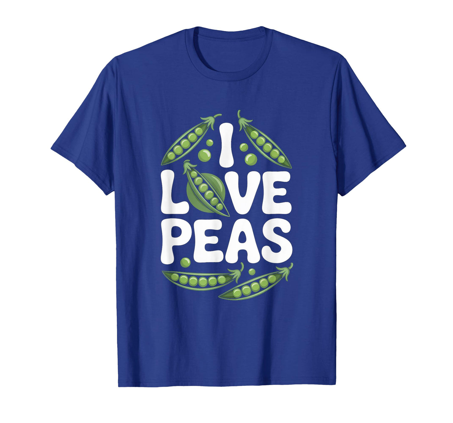 I Love Peas Fun Pea Themed Design T-Shirt