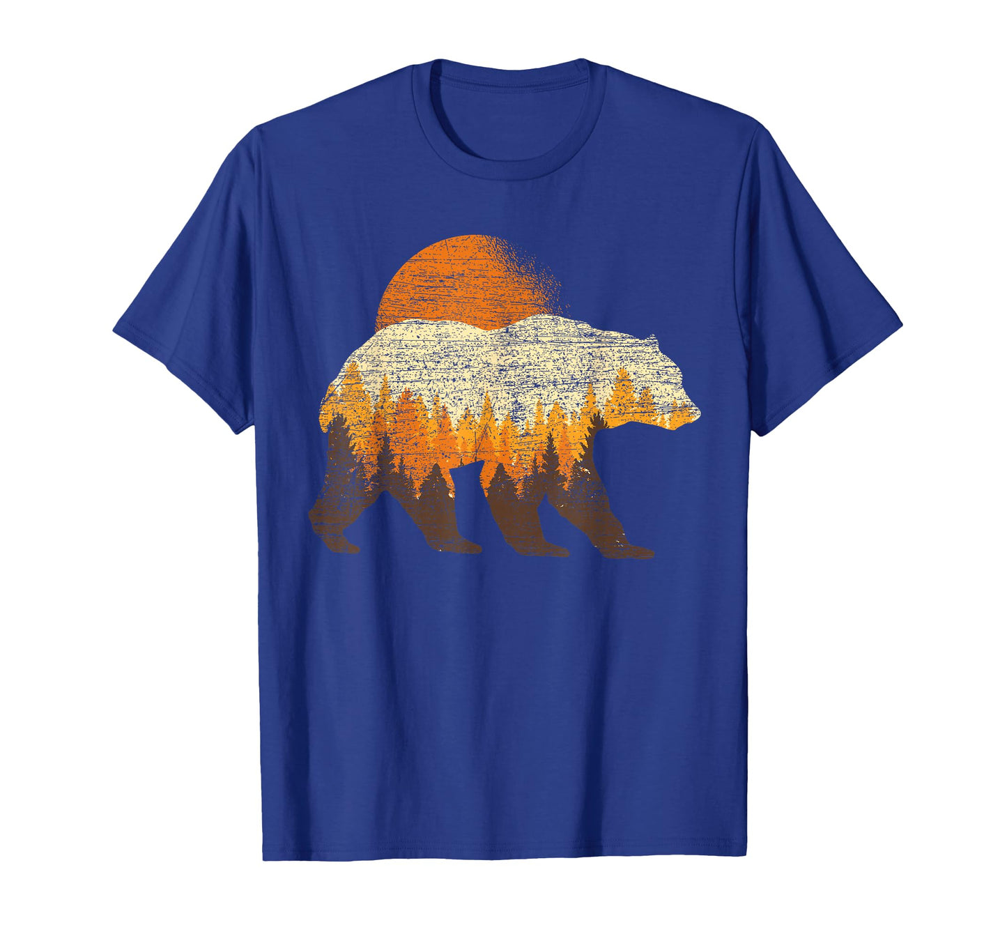 Outdoor Nature Full Moon Trees Wildlife Forest Animal Bear T-Shirt