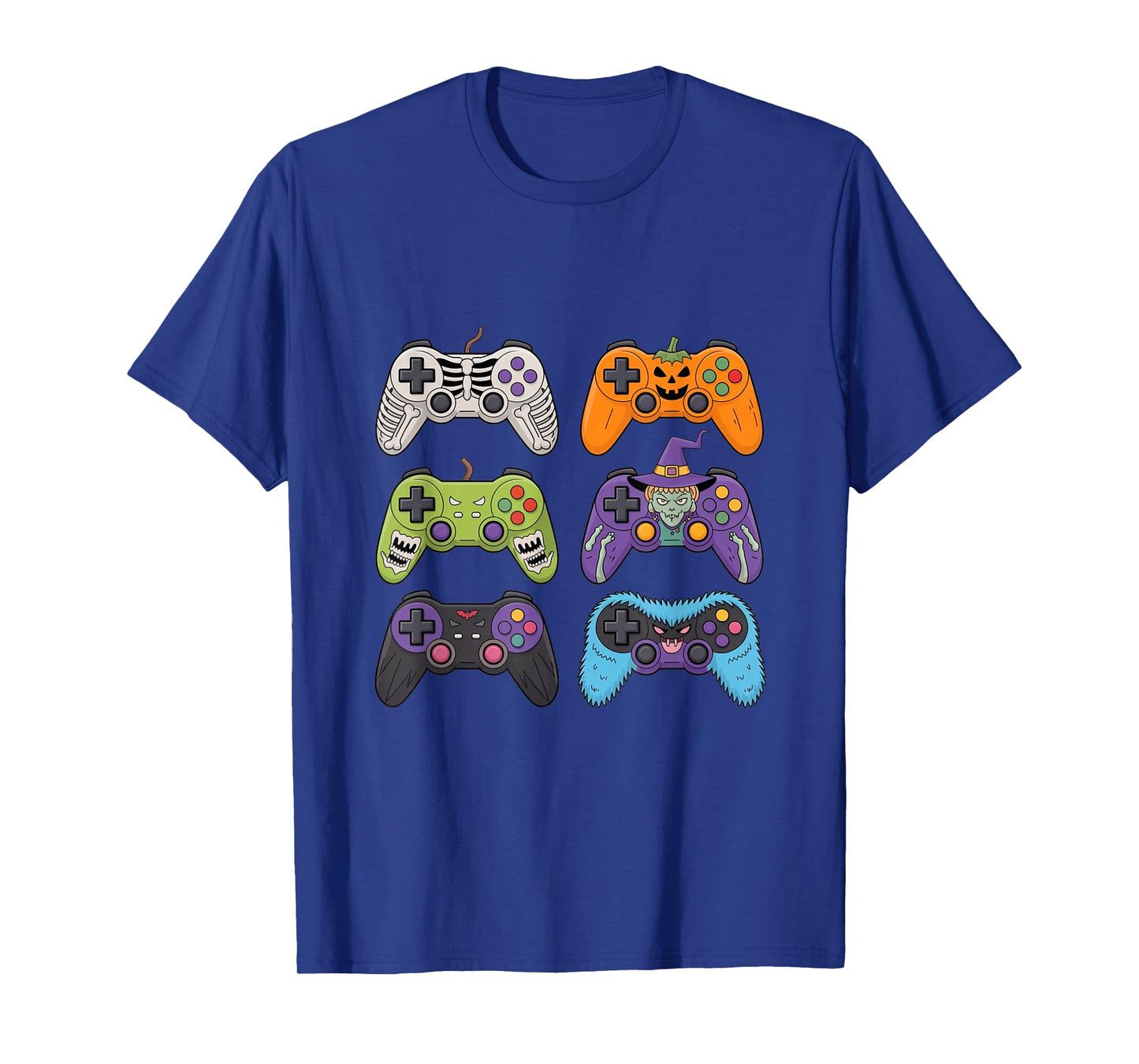 Halloween Skeleton Zombie Gaming Controllers Mummy Boys Kids T-Shirt