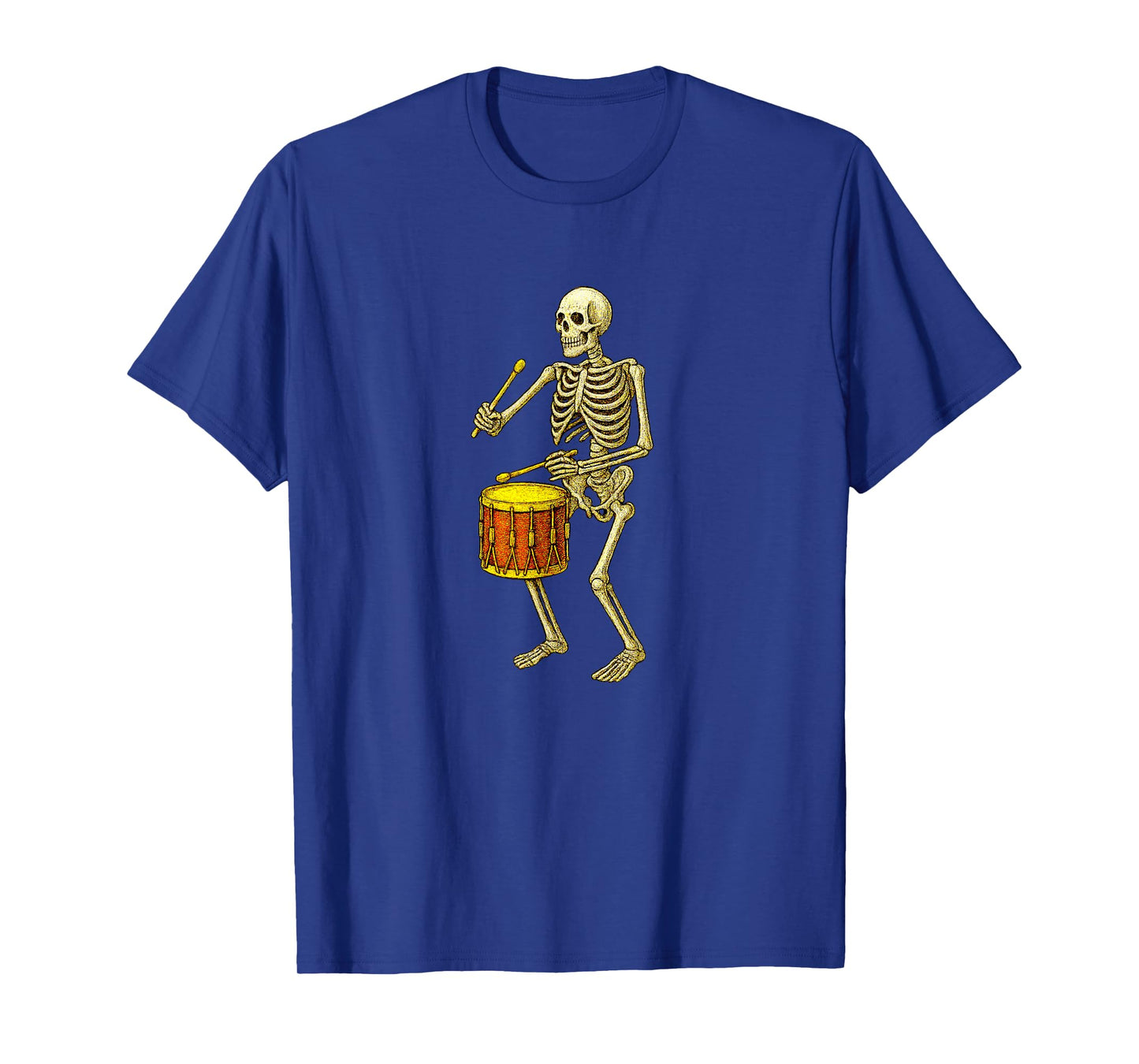 Skeleton Playing Drums Drummer Drumming Band Orchestra T-Shirt