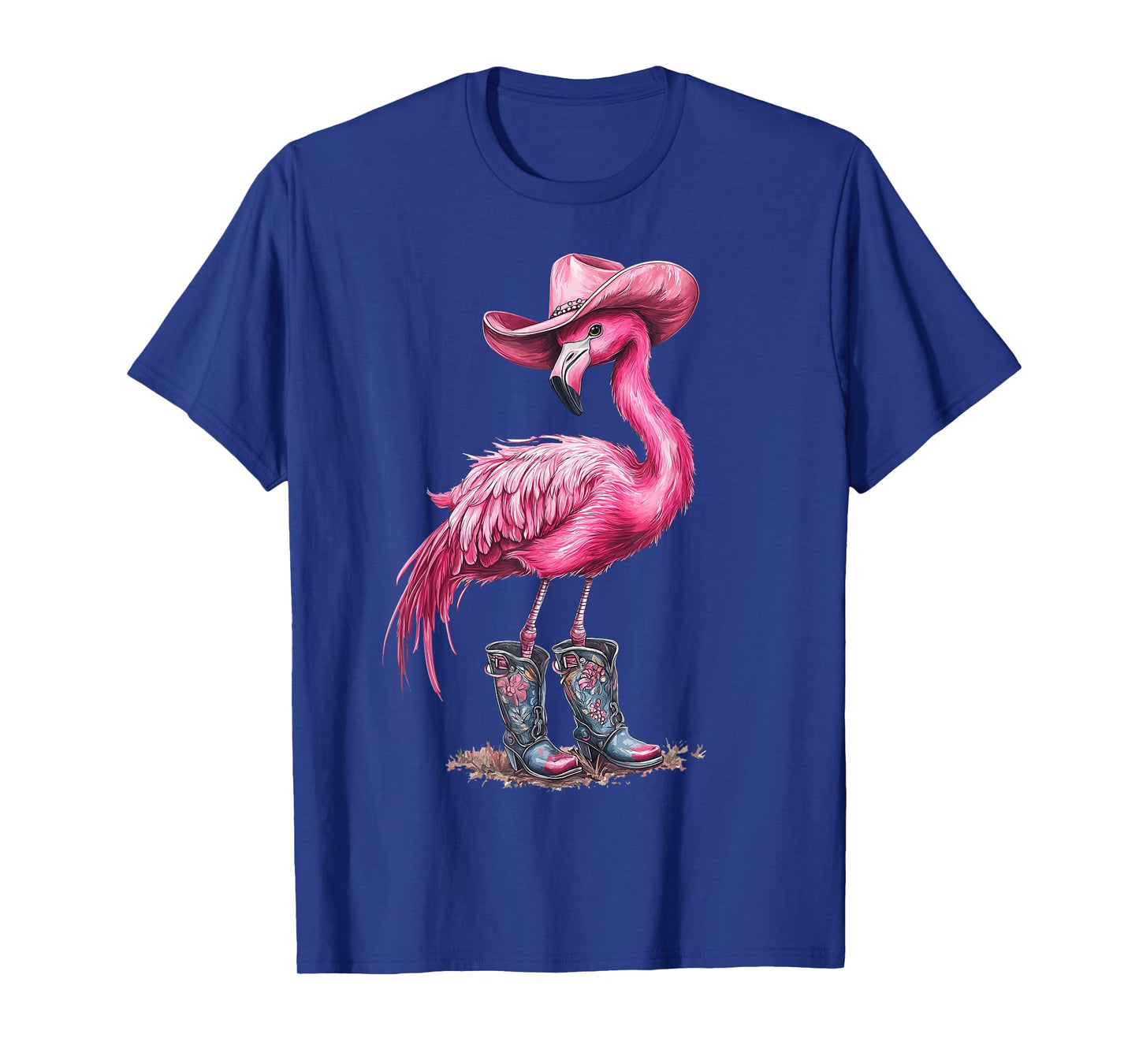 Flamingo Cowgirl Tropical Birds T-Shirt