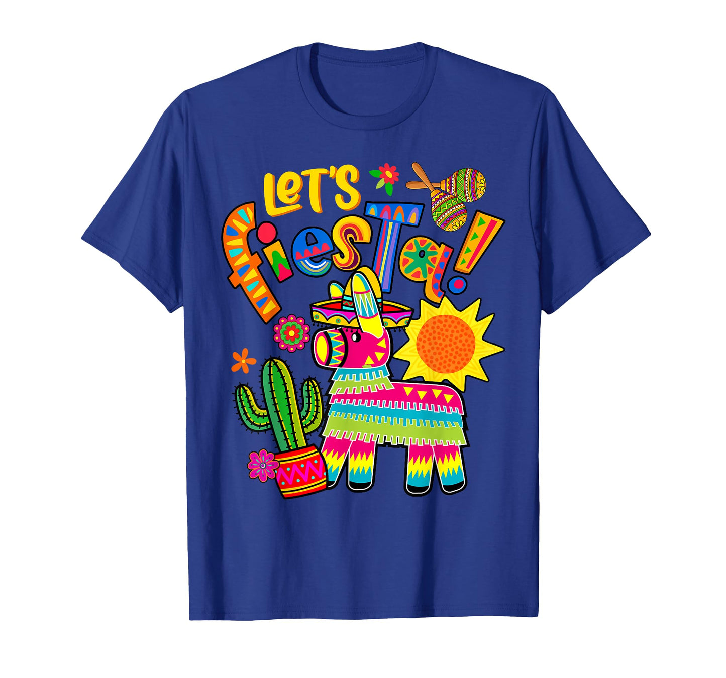 Let's Fiesta Cinco De Mayo Camisa Mexicana Hombre Mexico T-Shirt